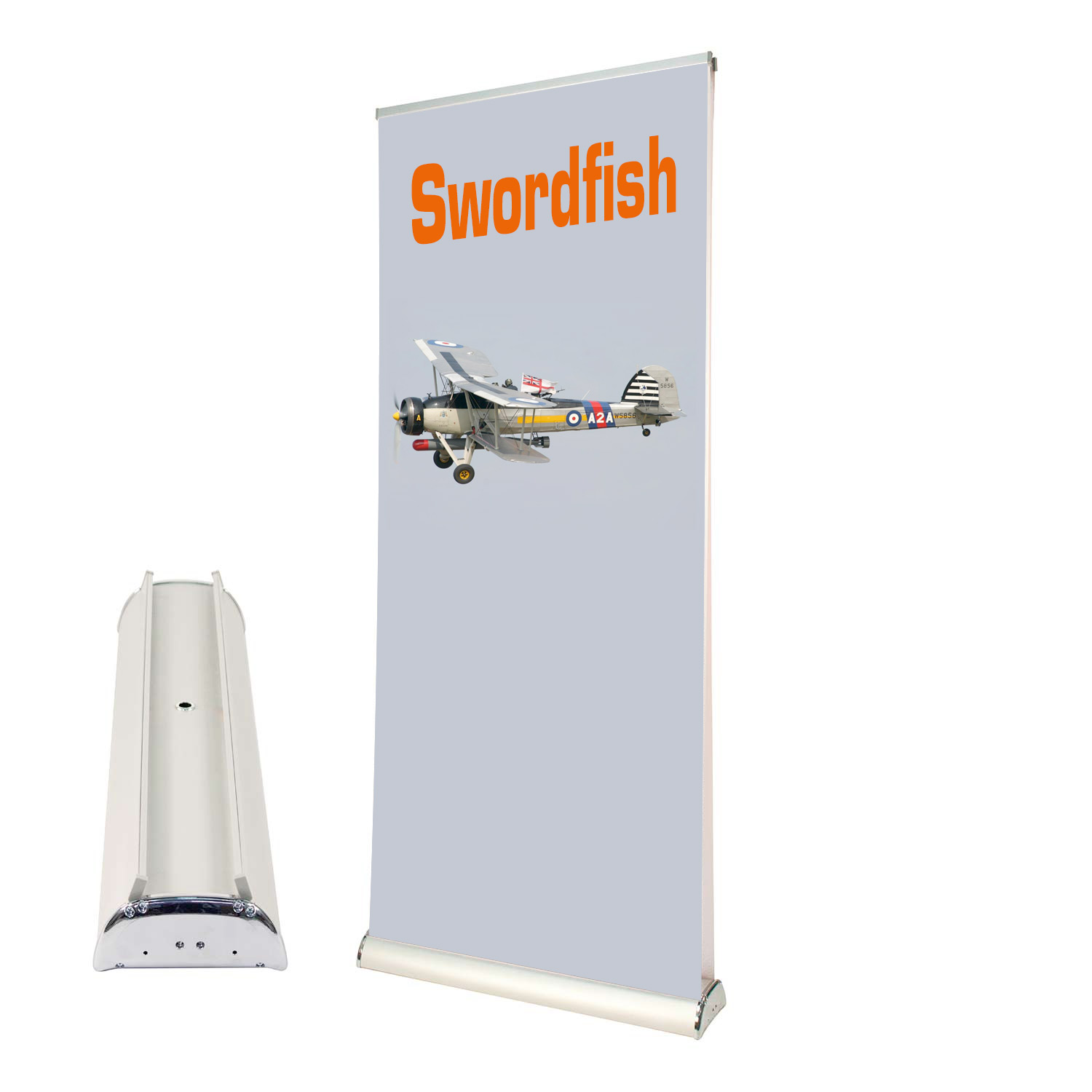 Roll Up pubblicitari: stufi dei soliti modelli? 3 rollup Swordfish